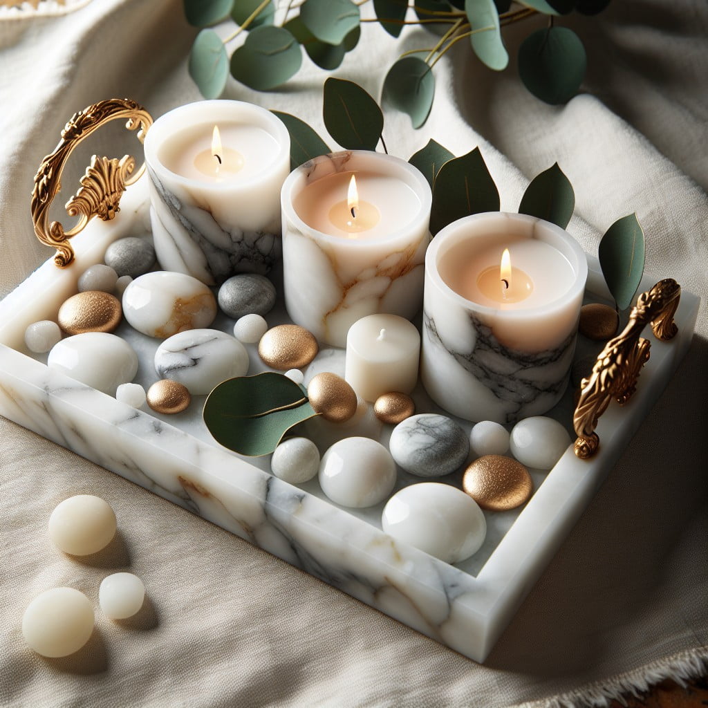 diy marble tray candle holder