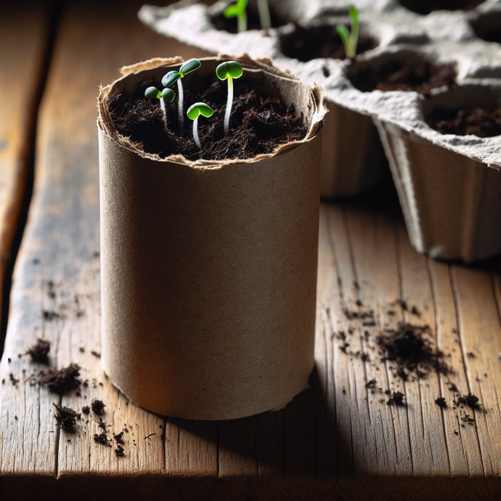 diy toilet paper roll seed starter planter