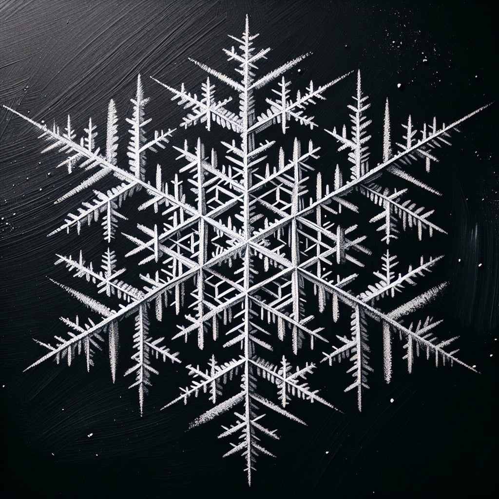drawing geometric snowflakes