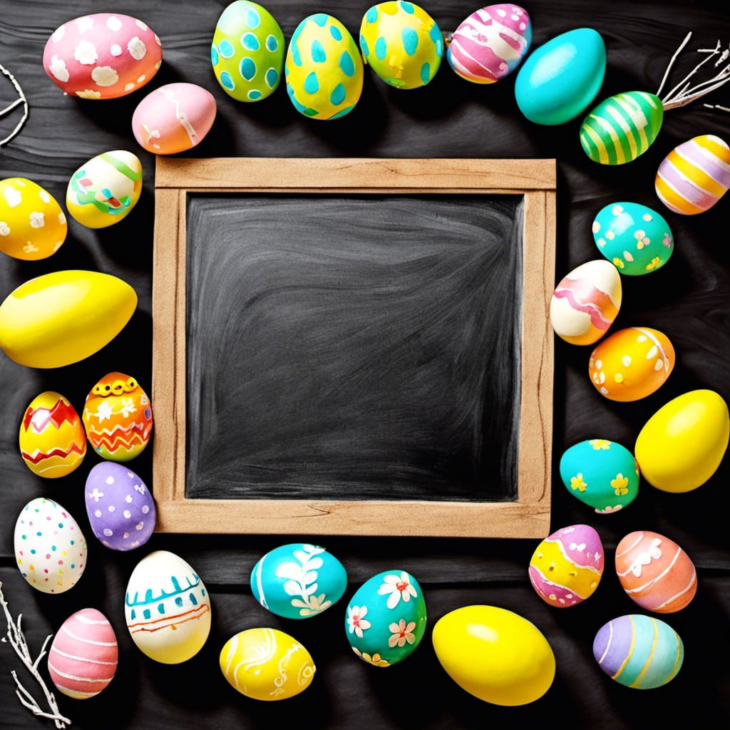 easter themed chalkboard art ideas for april