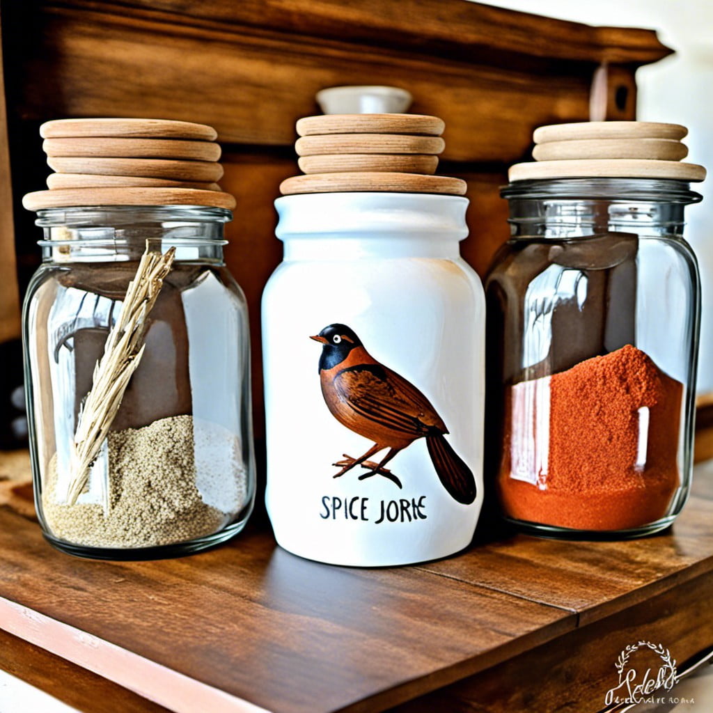 easy diy paint jobs for your farmhouse spice jars