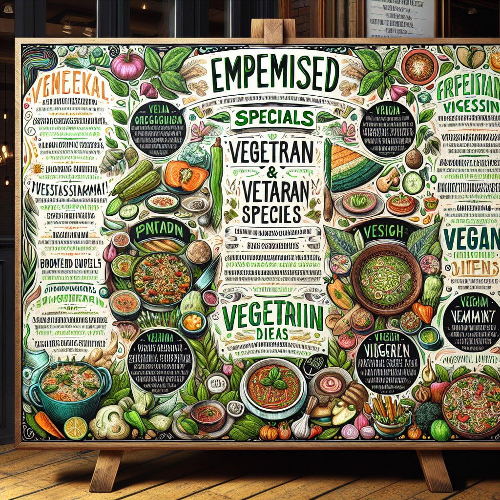 emphasizing vegetarian and vegan options