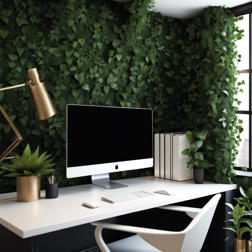 enhancing workspaces with ivy walls