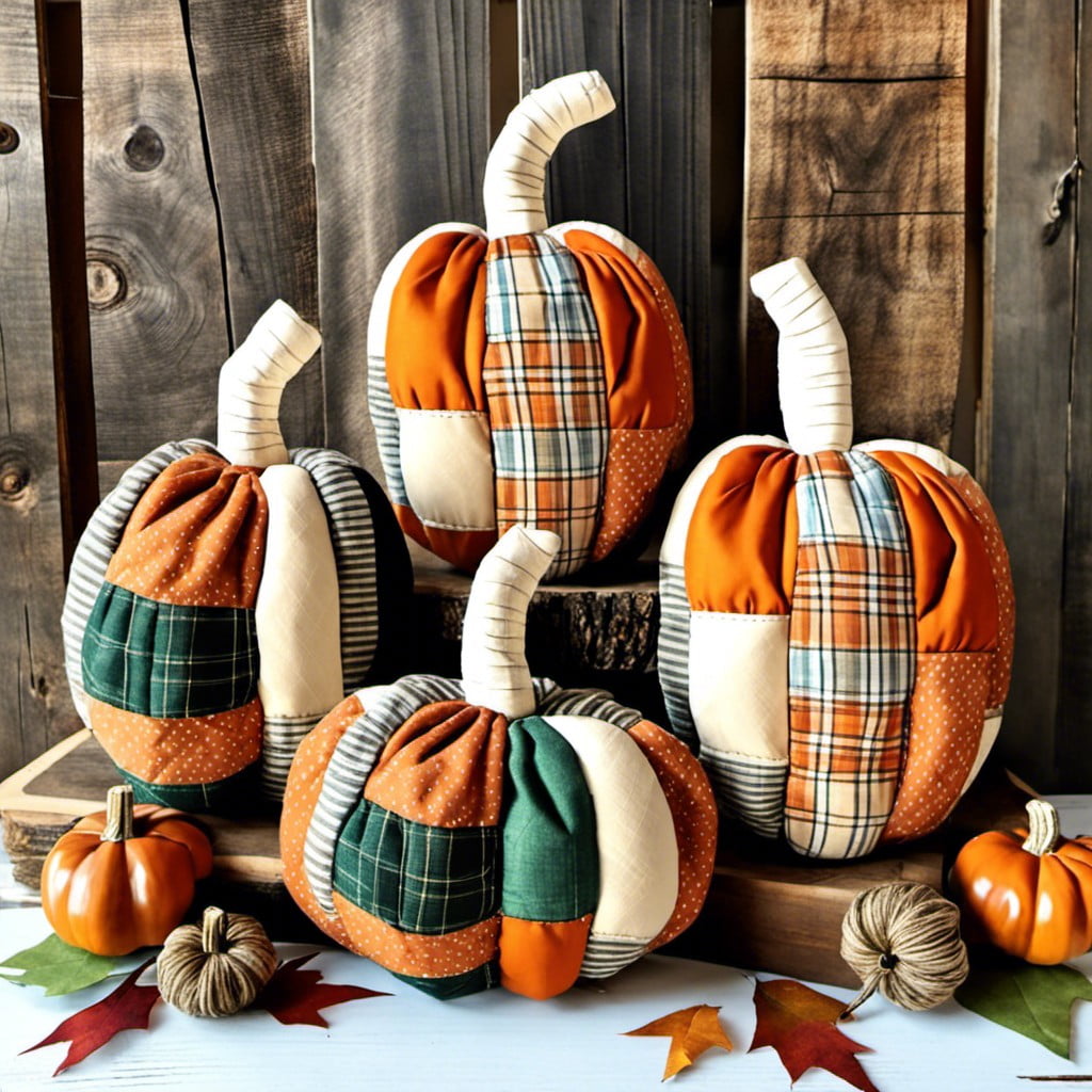 fabric patchwork pumpkin