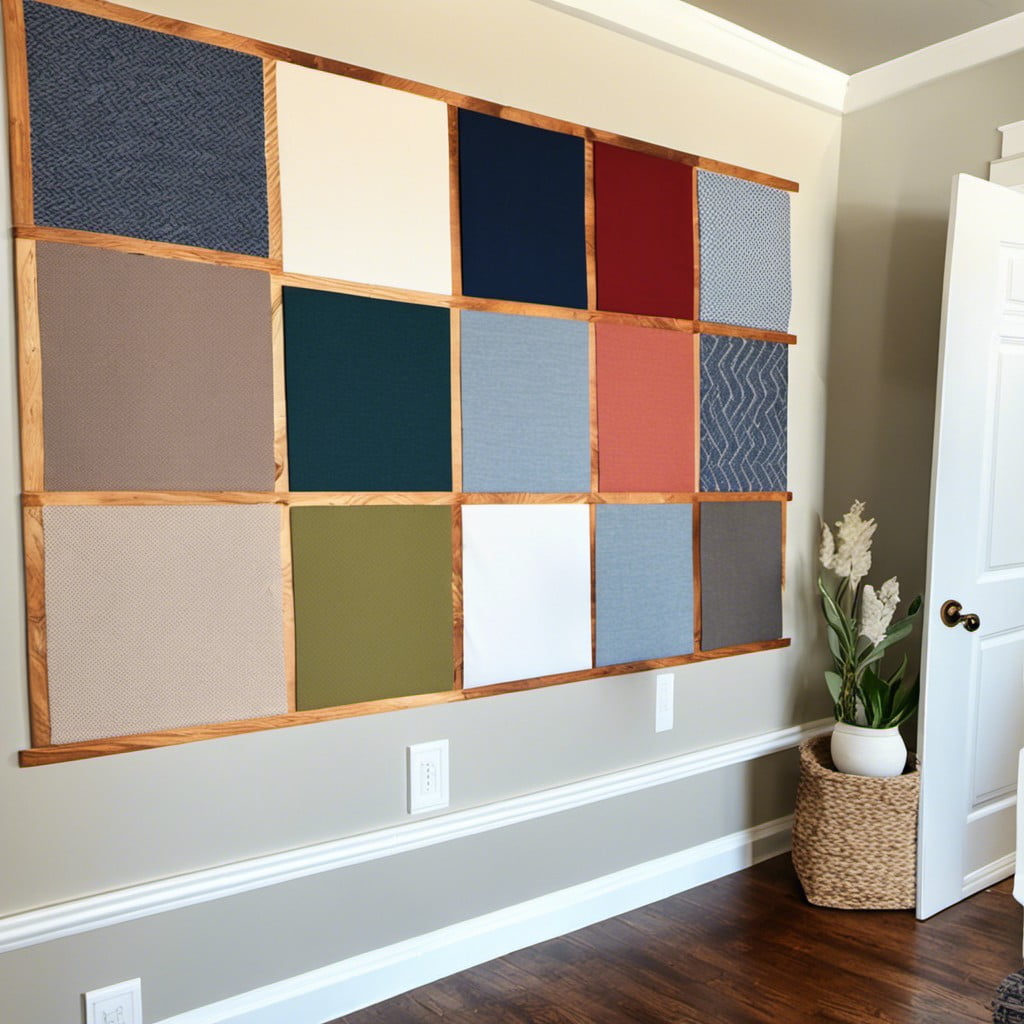 fabric swatch wall art