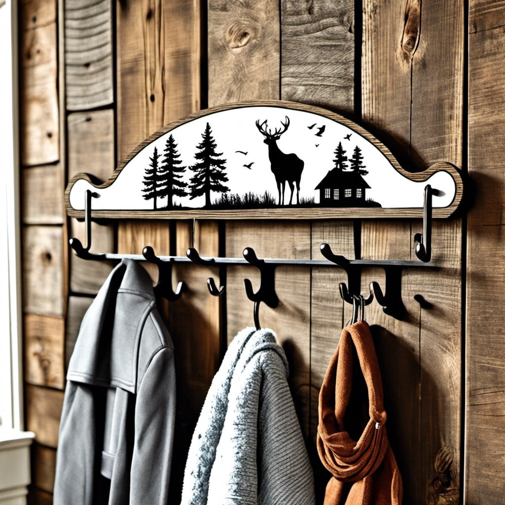 farmhouse themed coat hanger decals
