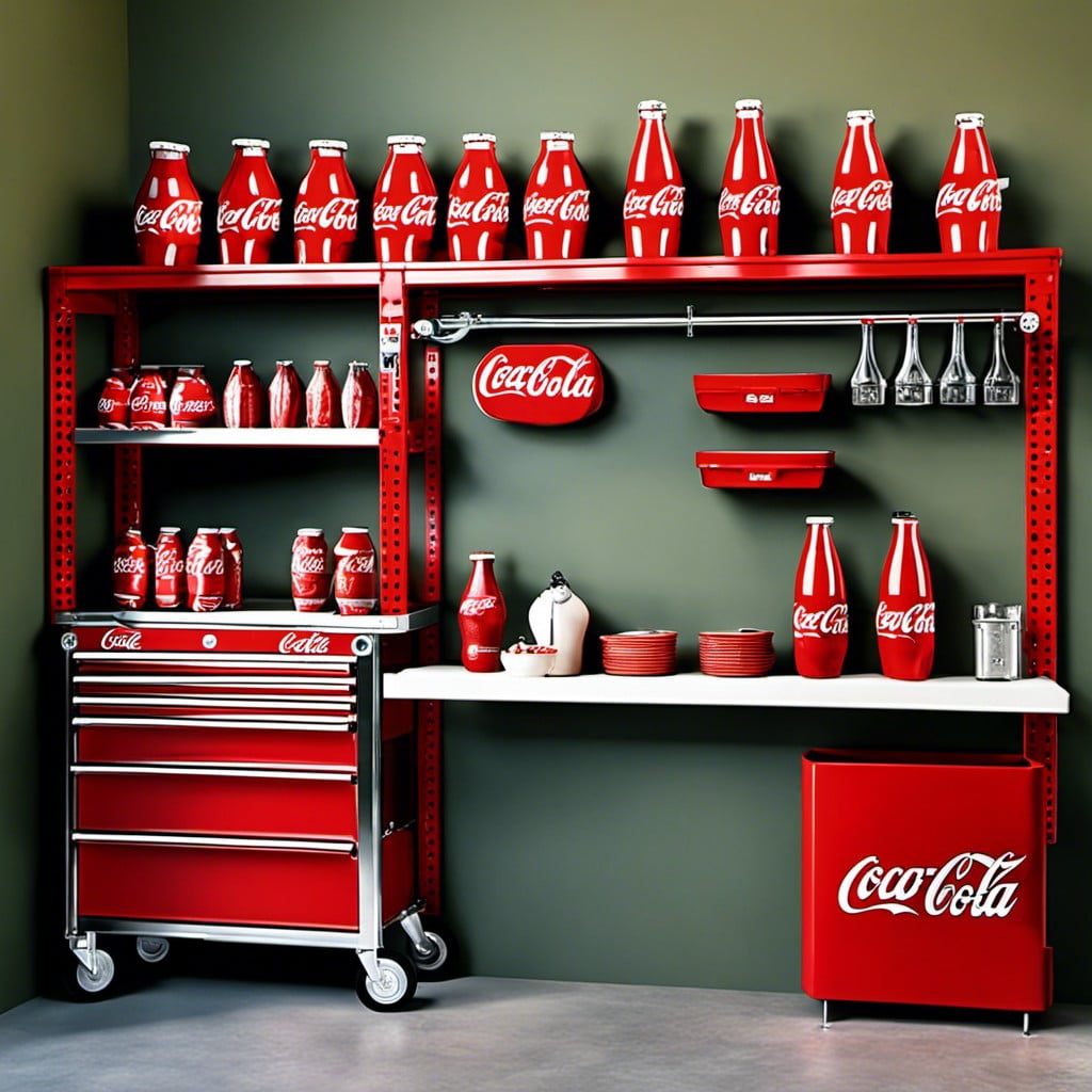 garage storage made easy with coca cola racks