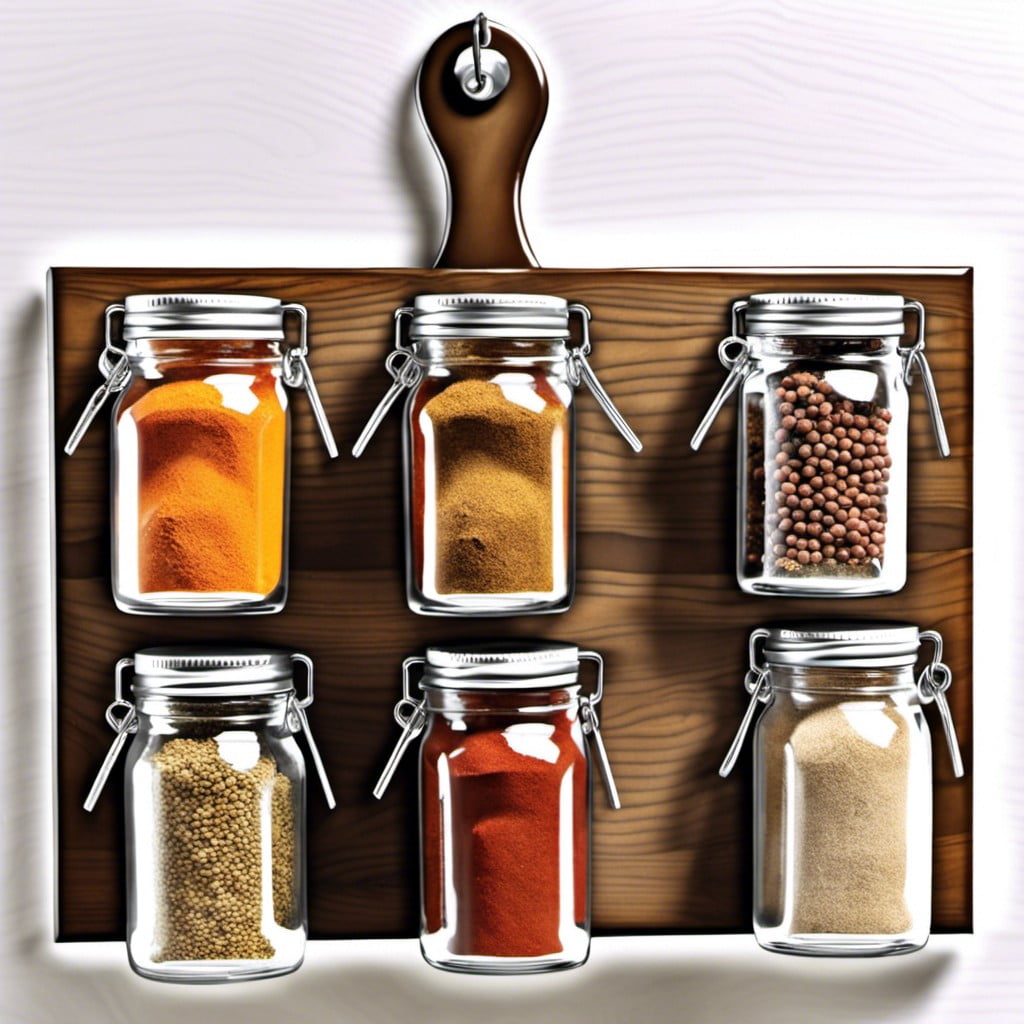 glass jar space saver rack