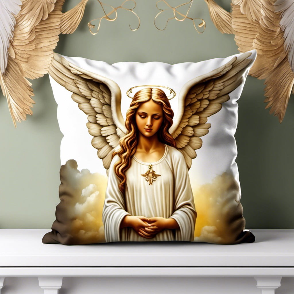 guardian angel throw pillow