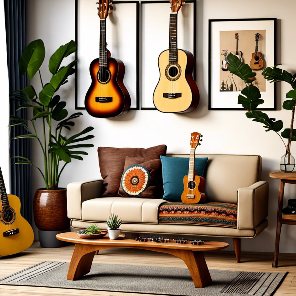 hang instruments like guitars and ukeleles