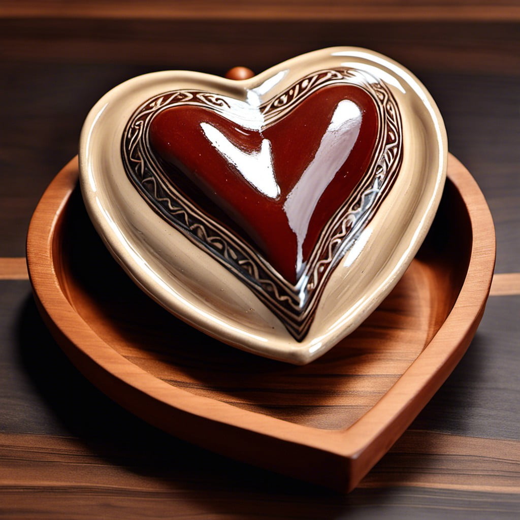heart shaped jewelry dish