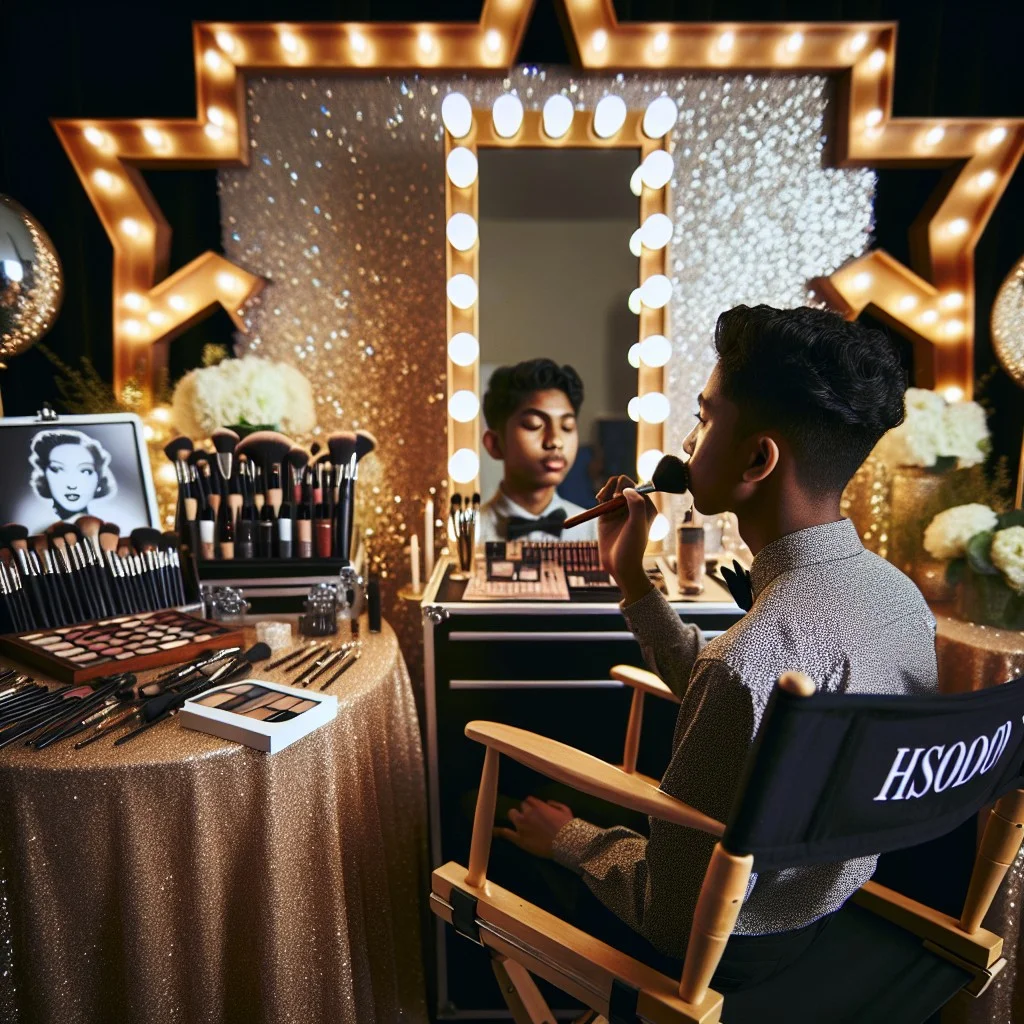 hire a professional makeup artist station