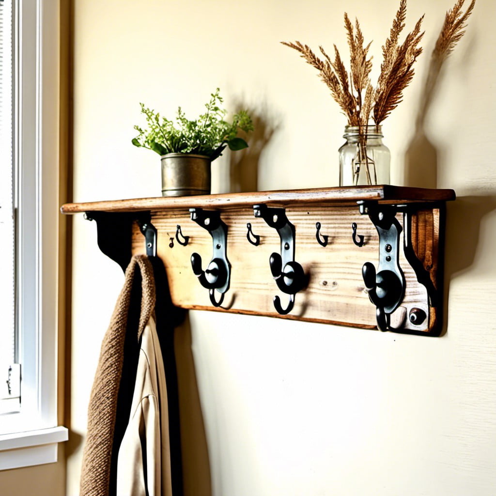 how to choose the right farmhouse hooks for your coat rack