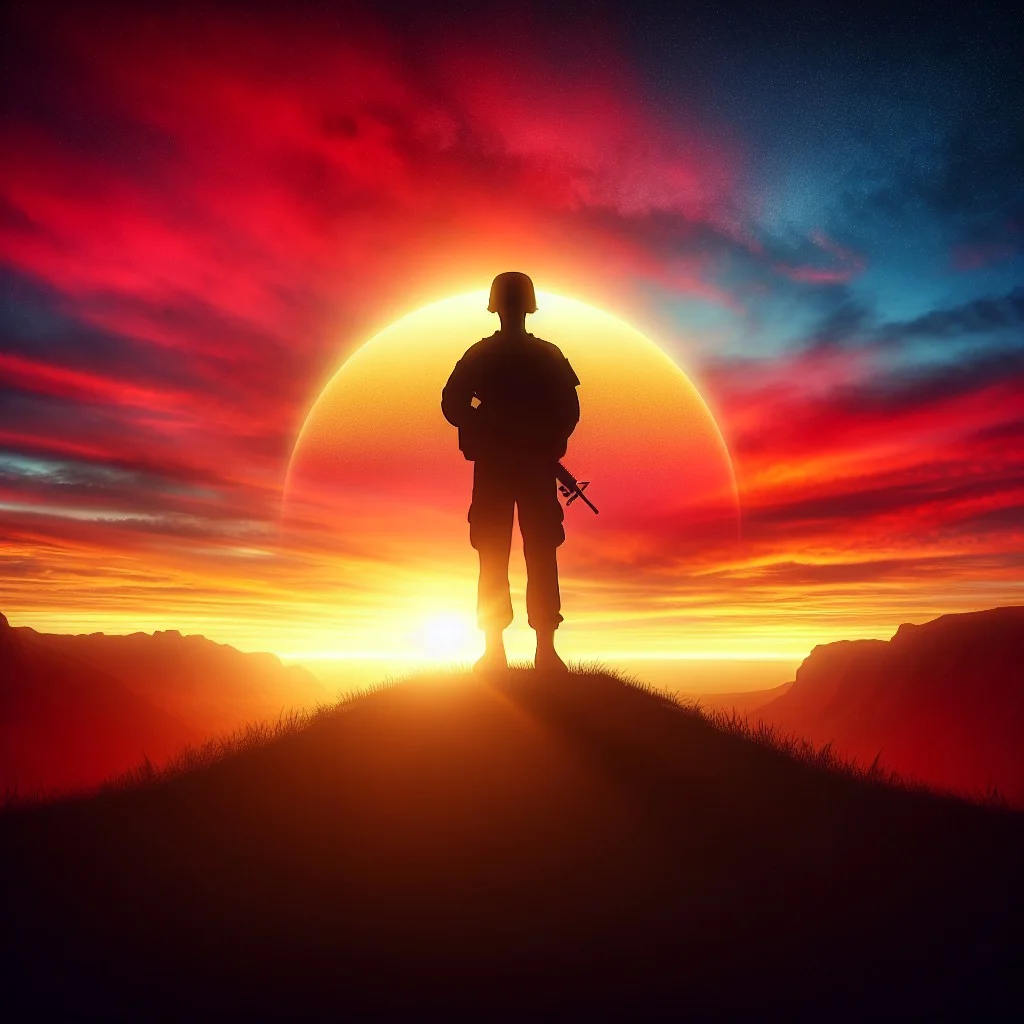 how to draw an american soldier silhouette tutorial