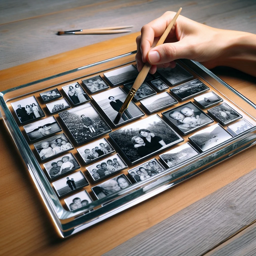 idea 10 montage photo epoxy tray