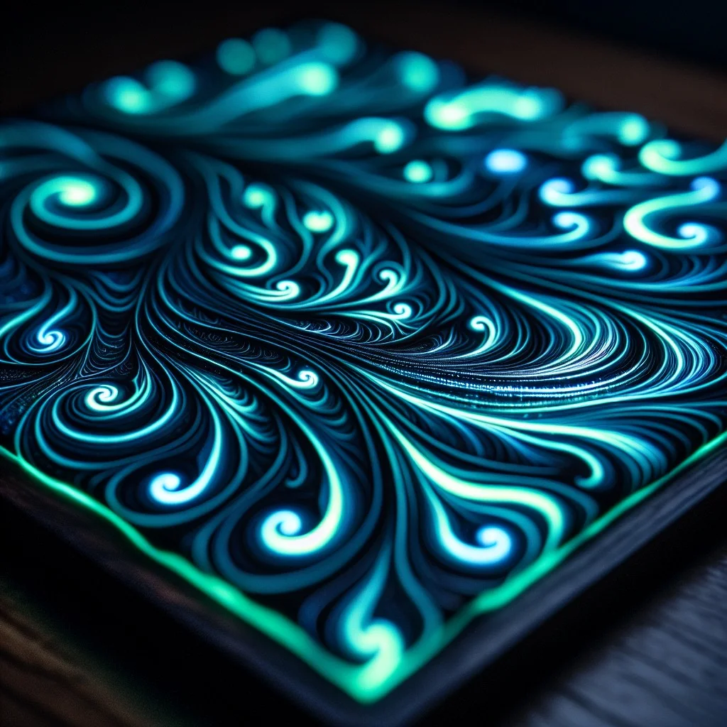idea 13 glow in the dark epoxy tray