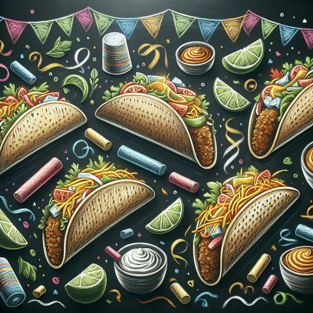 idea 14. chalk drawn tacos