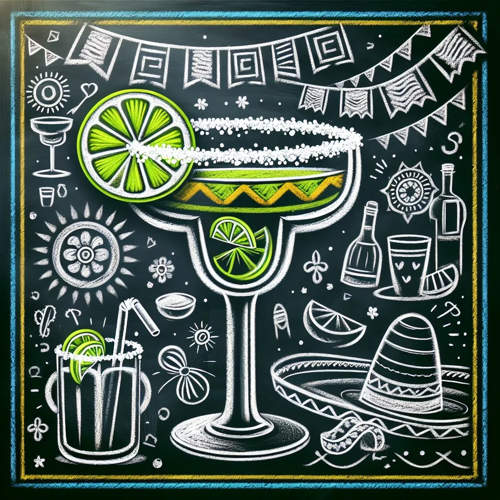 idea 15. margarita chalk sketch