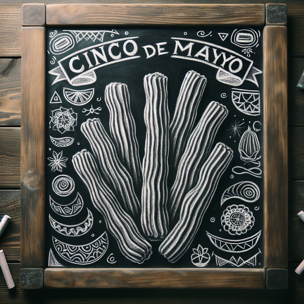 idea 18. churro chalk outline