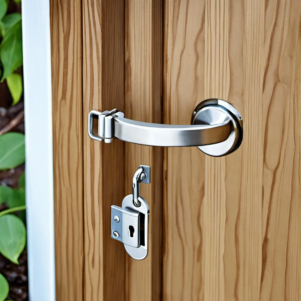 idea 25 use a retractable driveway fence lock