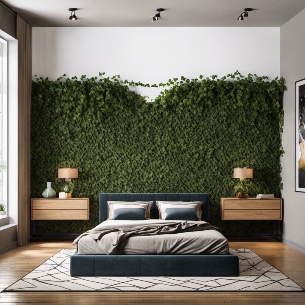 incorporating ivy in bedroom art