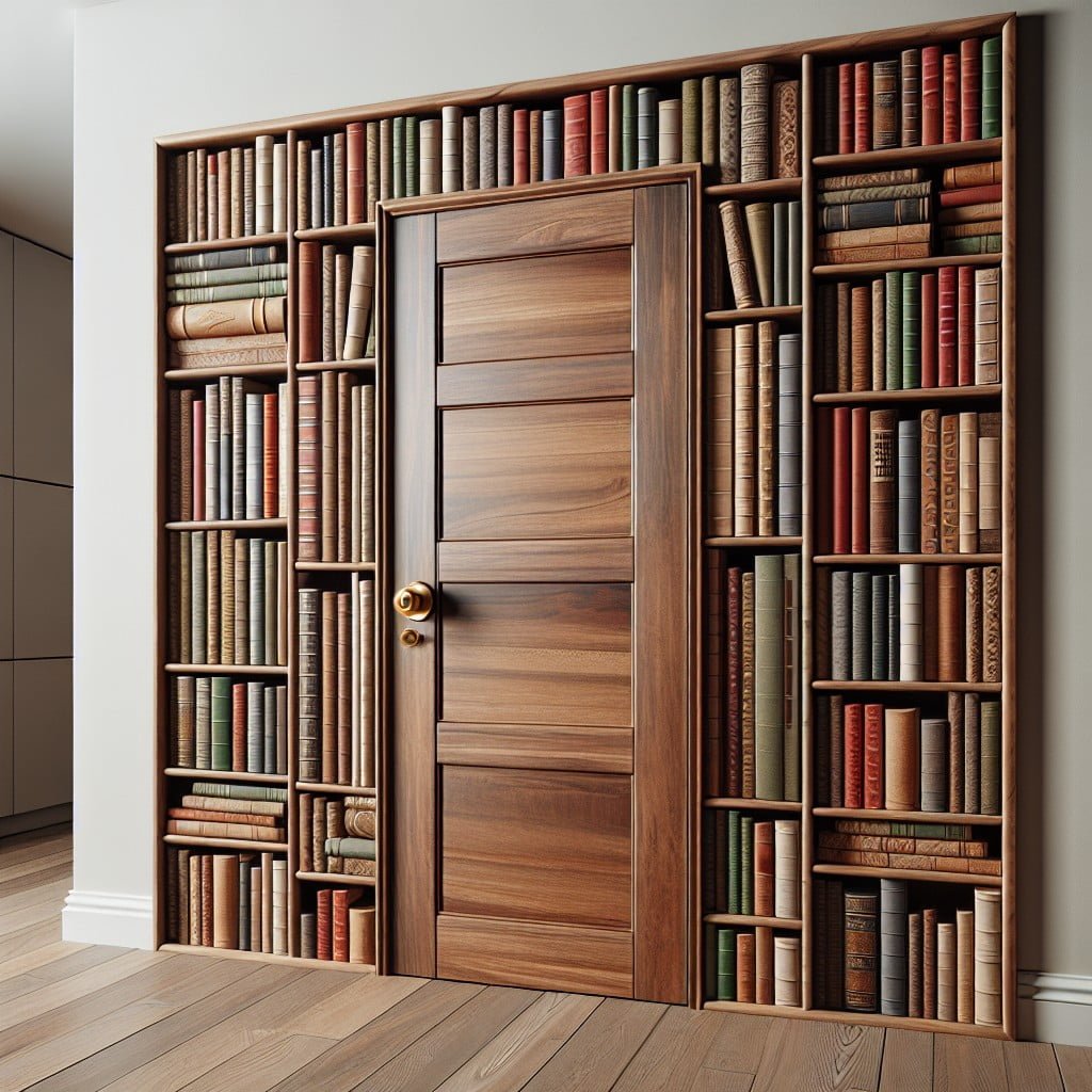 install bookshelf door