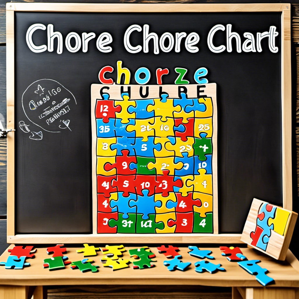interactive puzzle chore chart
