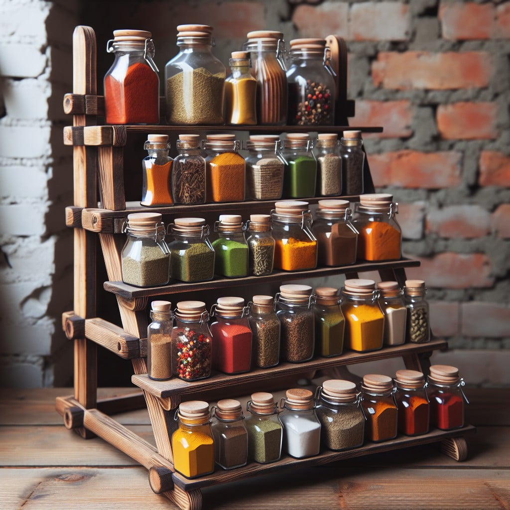 ladder style spice rack