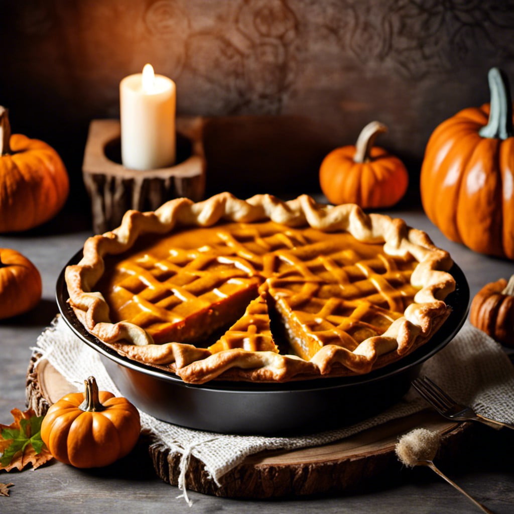 lattice pumpkin pie home decor