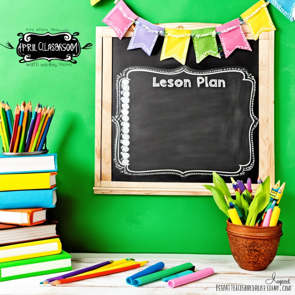 lesson plan ideas for april chalkboards in classrooms