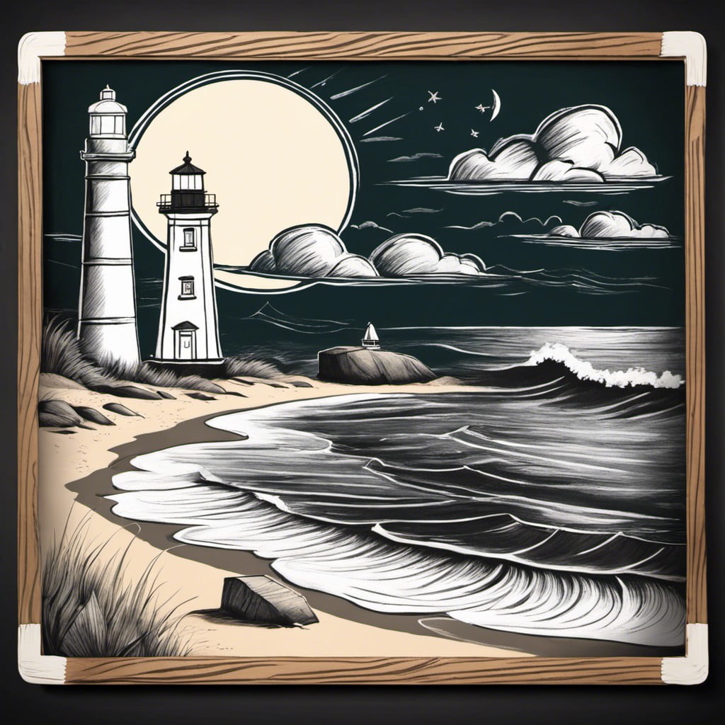 lighthouse scene