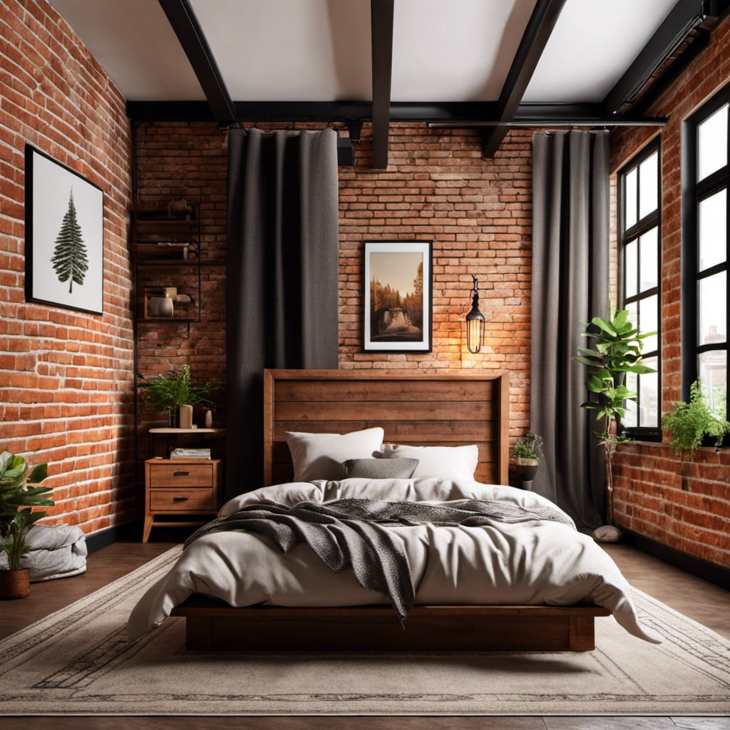 loft style brick walls