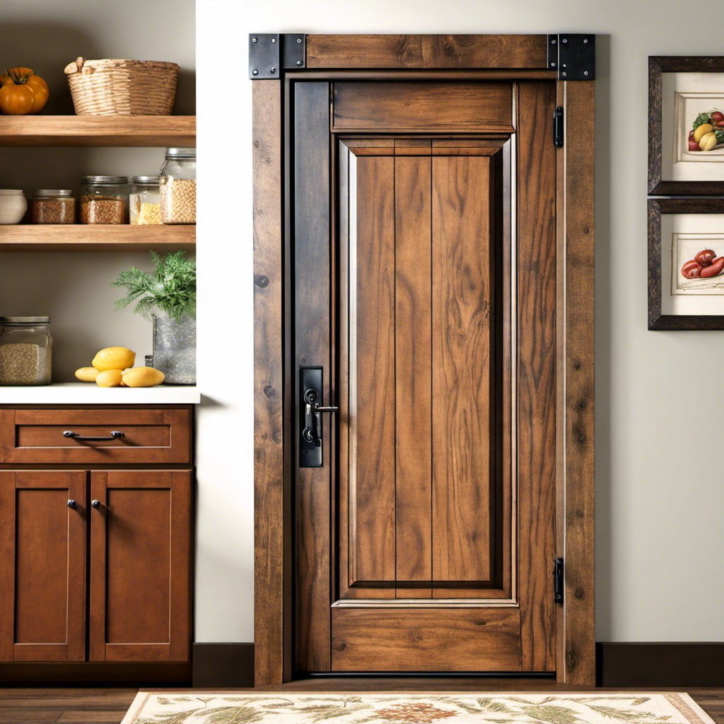 masonite style rustic pantry door