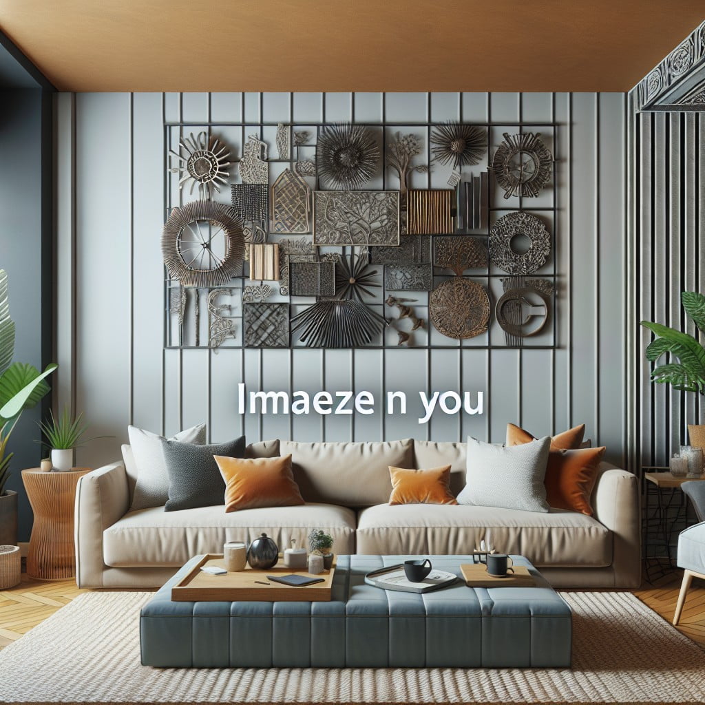 metal decor accent wall