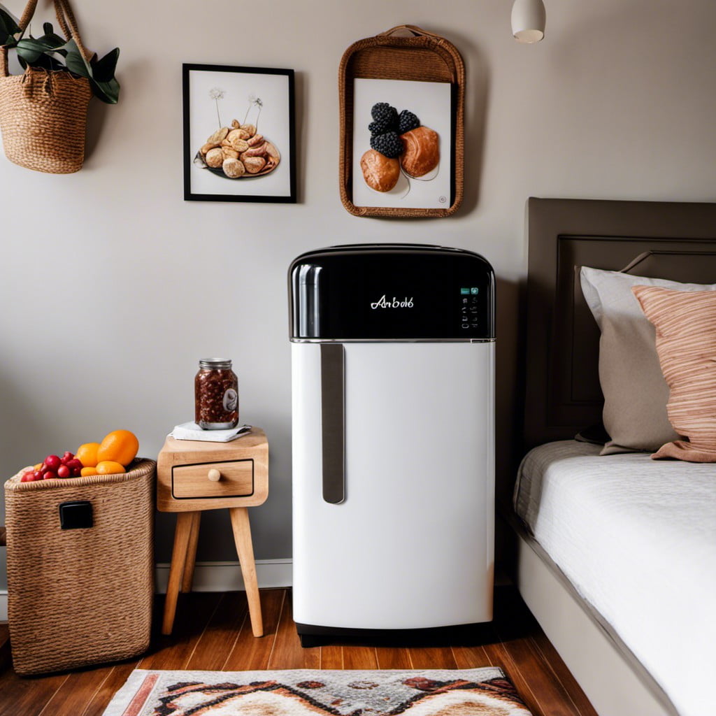 mini fridge for late night snacks