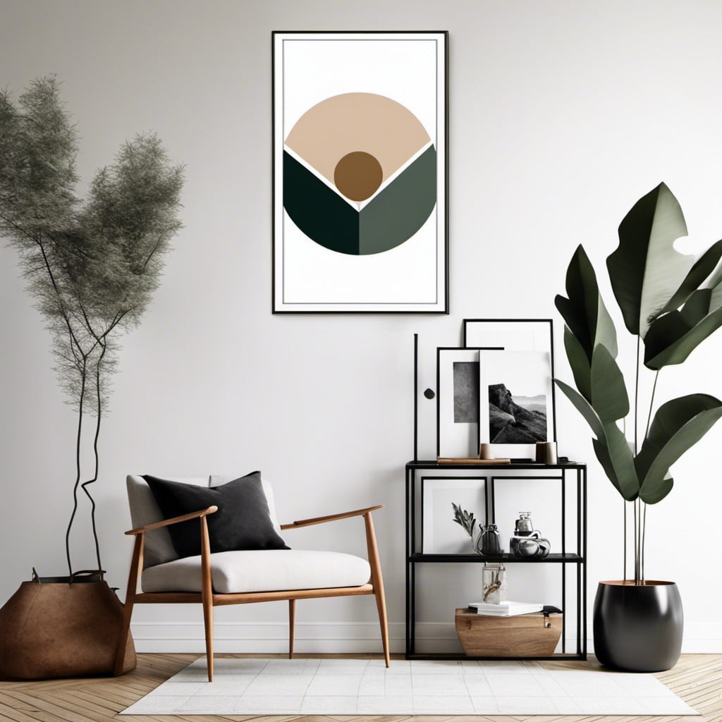 minimalist geometric photo layout
