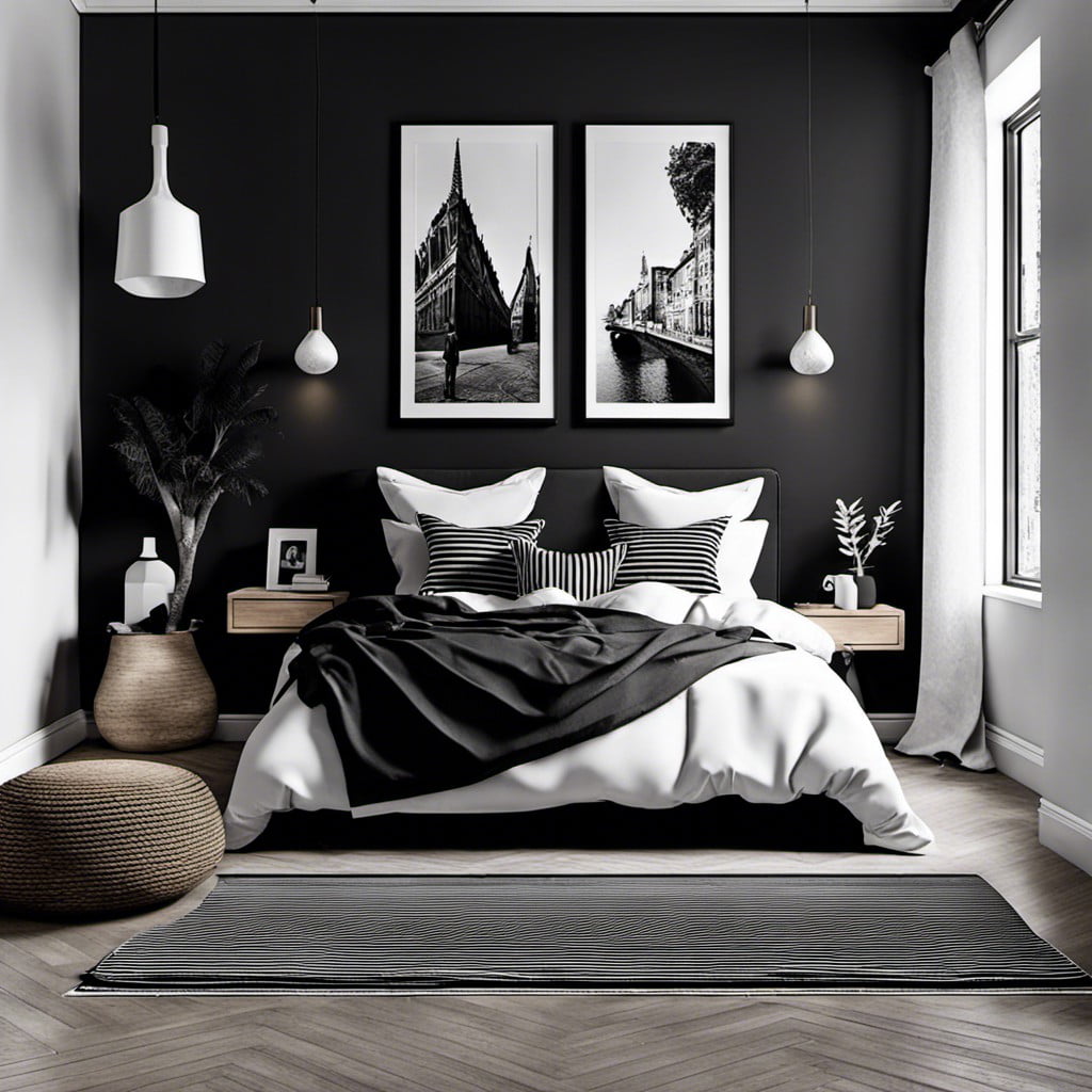 monochrome decorating scheme