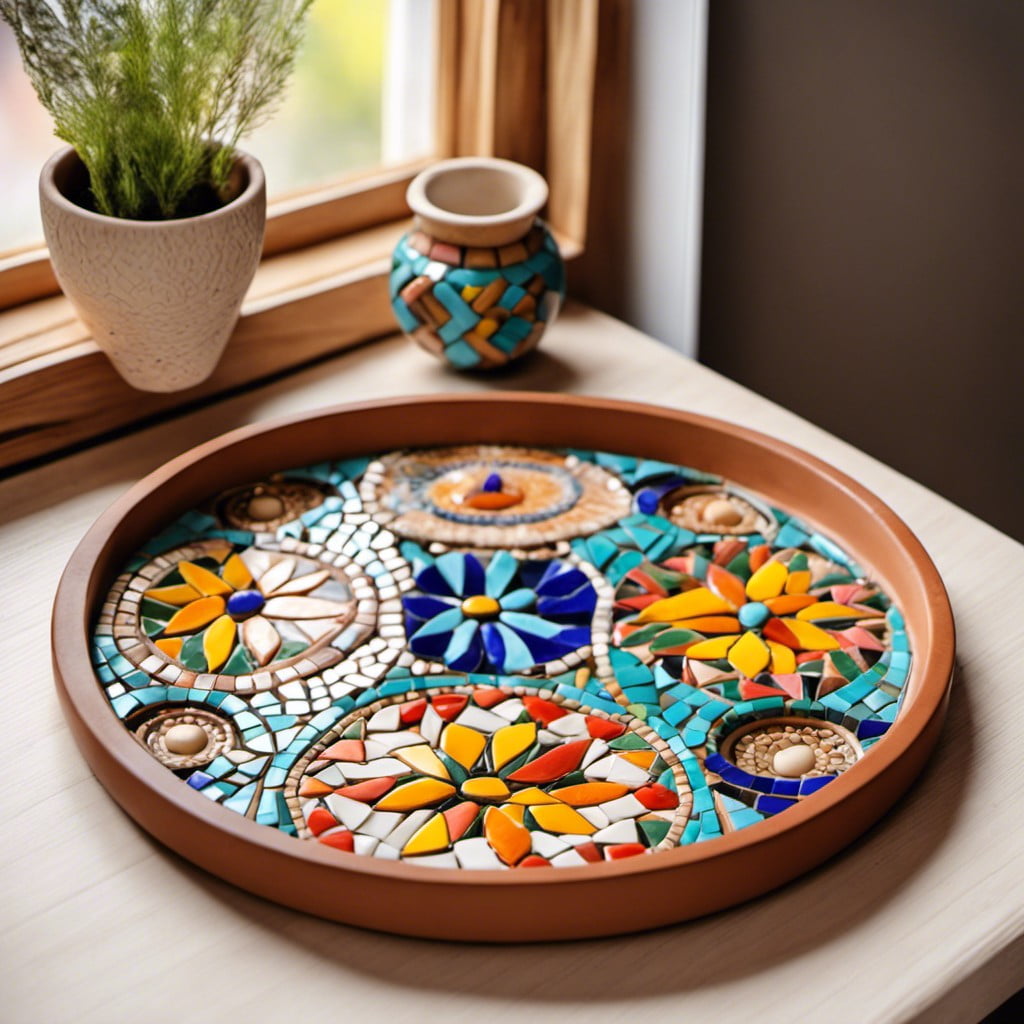 mosaic clay tray