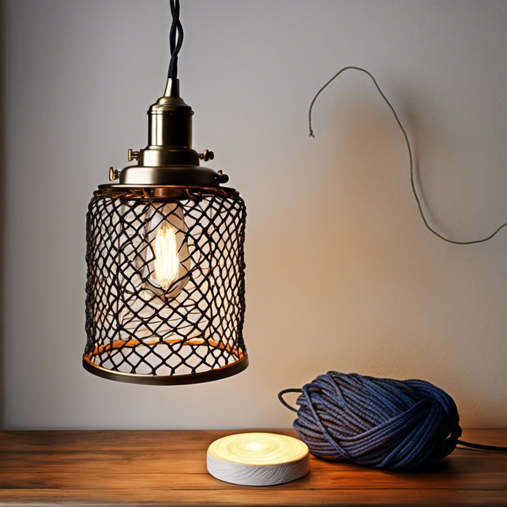 nautical netted pendant light