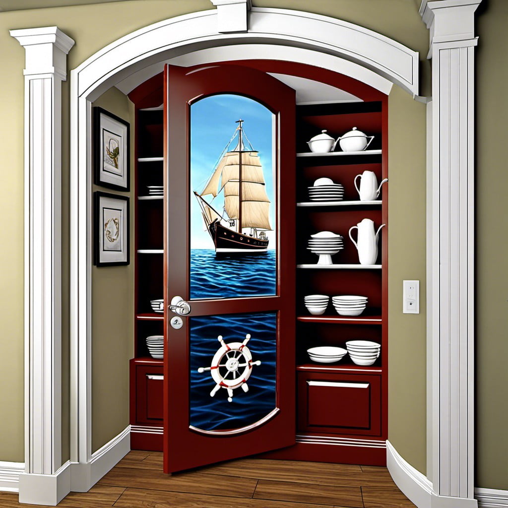 nautical theme swinging doors