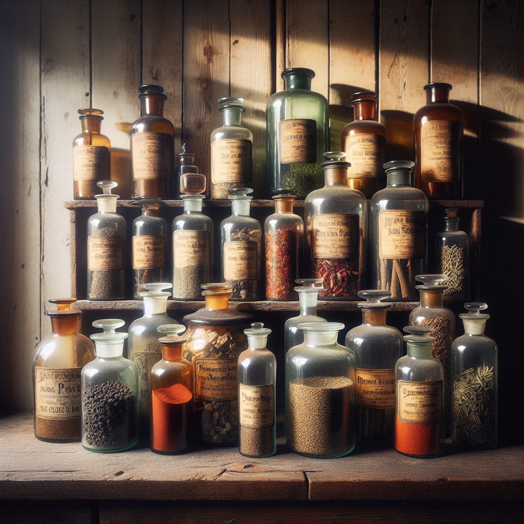 old medicine bottle spice jars