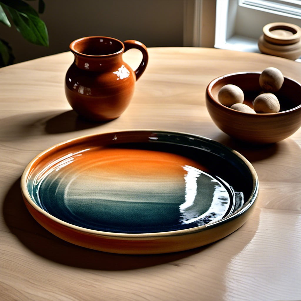 ombre glazed dish