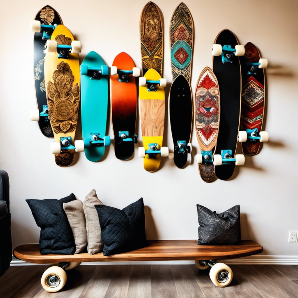 ornamental skateboard display