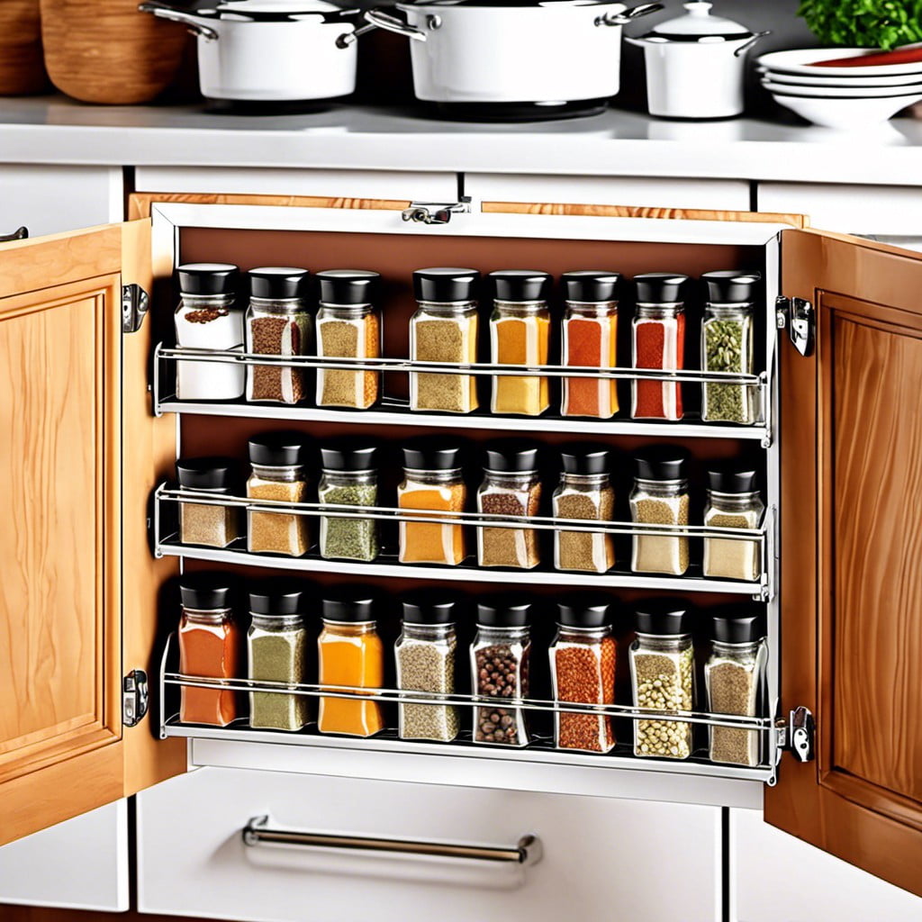 over the door adjustable spice rack