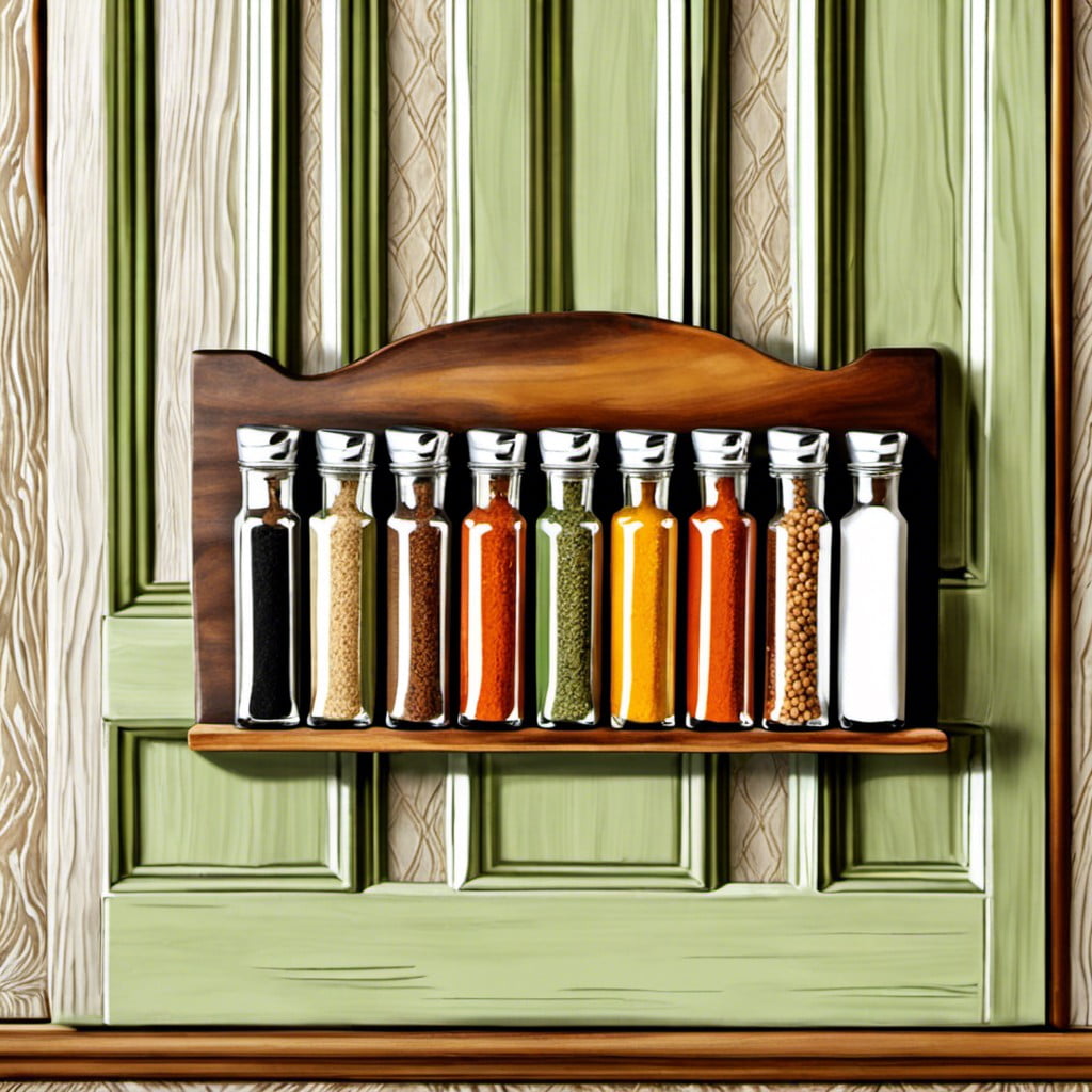 paint dipped wooden spice hanger