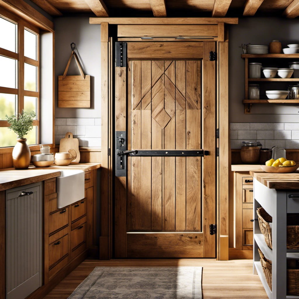 pantry half door for rustic kitchens