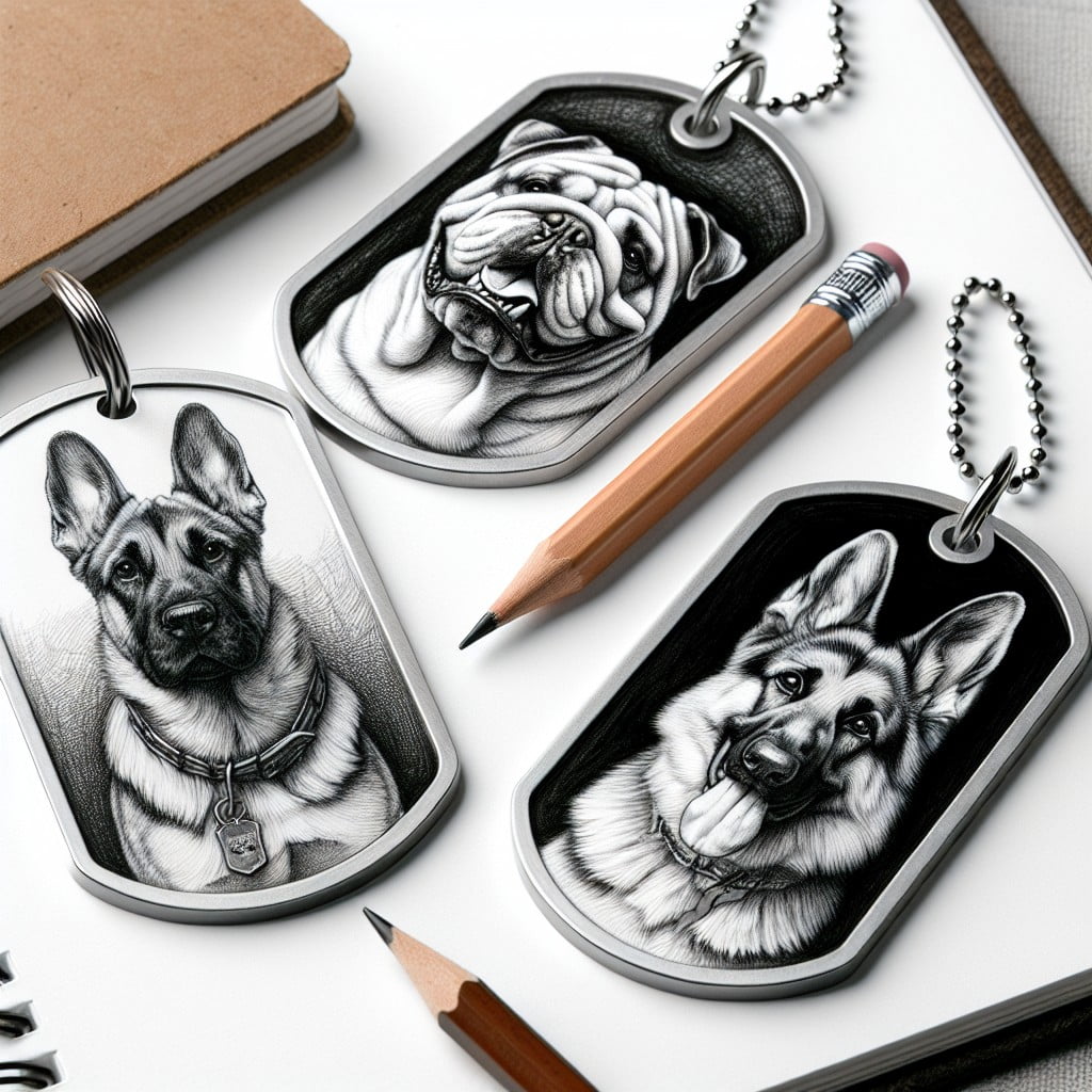 personalized dog tag art tutorial