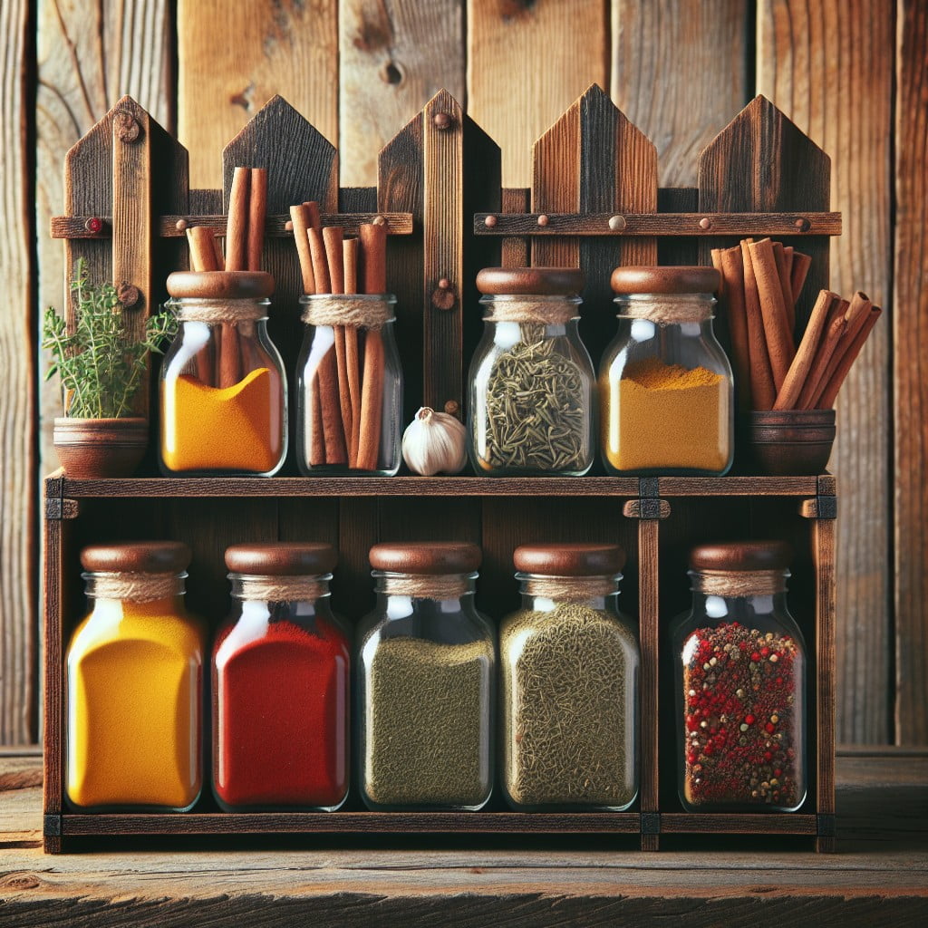 picket fence spice rack