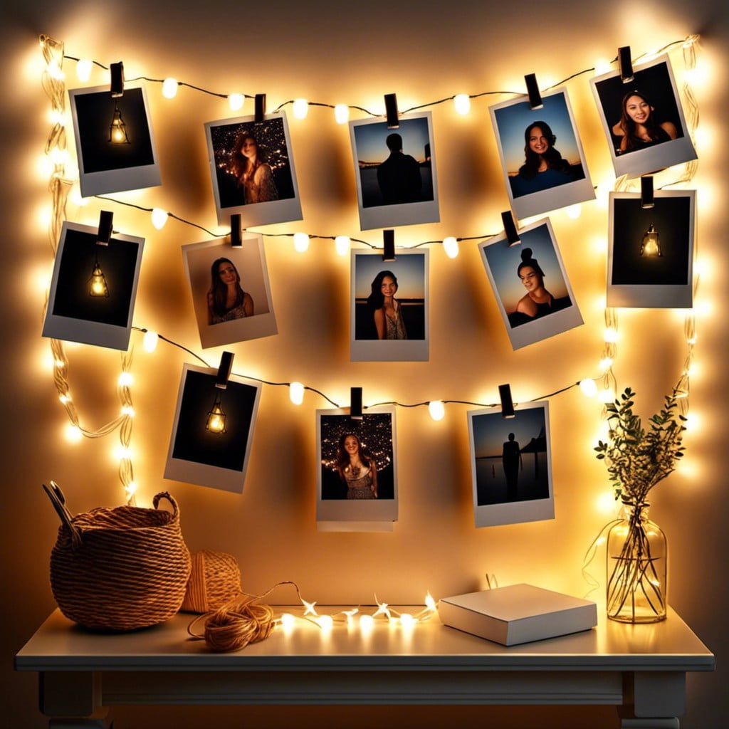 polaroid string lights