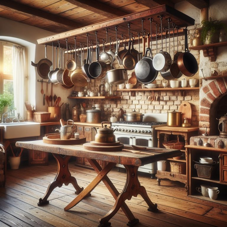 20 Repurpose Hanging Pot Rack Ideas for a Creative Kitchen Makeover